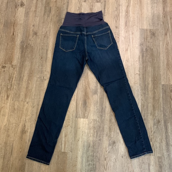 Old Navy Maternity Skinny Blue Jeans Size 8 Long - Picture 2 of 4